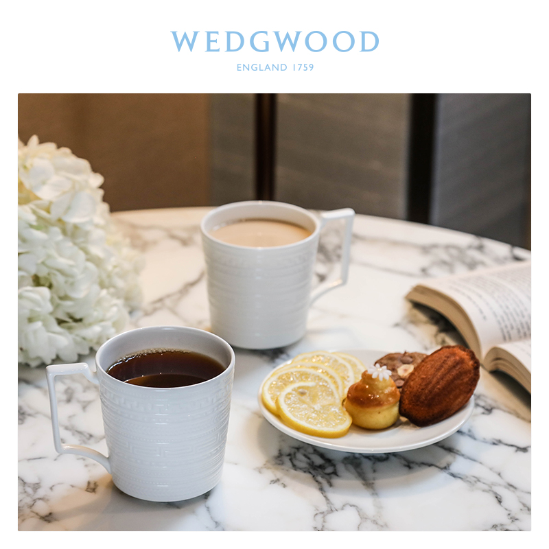 WEDGWOOD waterford WEDGWOOD Italian embossed ipads China mugs keller European coffee cup cup gift box set