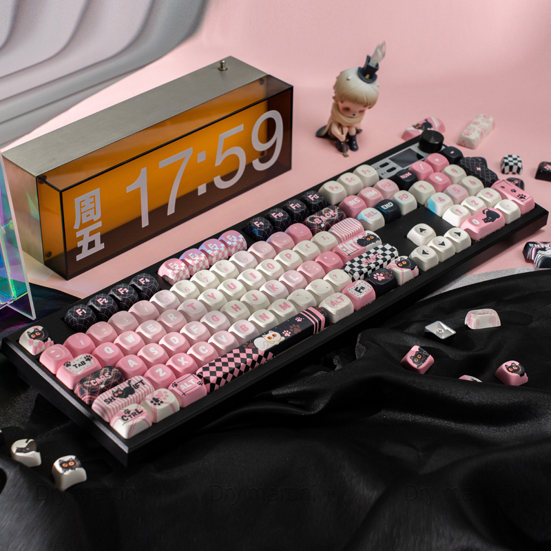 Gmk104 Three-Mode Mechanical Keyboard Gasket Wired Bluetooth Via Customization Kit Finished Product Mahjong Sound Screen