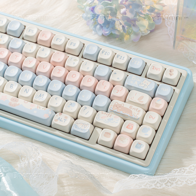 Omo82 Three-Mode Mechanical Keyboard Gasket Wired Bluetooth Silent Office Gaming Hifi Mahjong Sound Rgb Keyboard