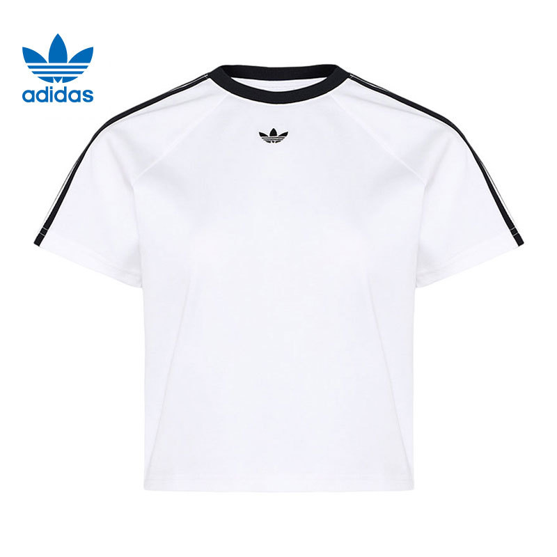 Adidas Adidas Trefoil Women's Sports Casual Short Sleeve T-Shirt Kt7793 Adidas Adidas Trefoil Women's Sports Casual Short Sleeve T-Shirt Kt7793