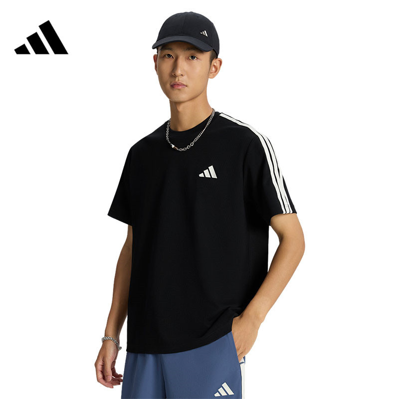 Adidas Men's Sports Casual Short-Sleeved T-Shirt Kx0500 Adidas Men's Sports Casual Short-Sleeved T-Shirt Kx0500