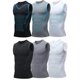 Basketball vest tight fitness track and field men's high elastic quick-drying sleeveless T-shirt short-sleeved vest sweat-absorbing training suit