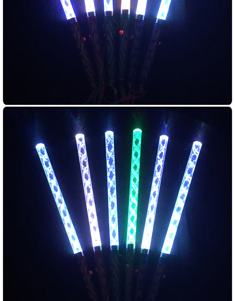 Thiết bị hội nghị thường niên Nguồn cung cấp buổi hòa nhạc LED Đèn điện tử Gậy Flash Stick Gậy bạc Gậy ánh sáng acrylic - Sản phẩm Đảng / Magic / Hiệu suất phụ kiện cosplay anime
