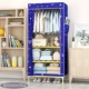 Gỗ Oxford vải tủ quần áo vải đơn giản tủ quần áo đơn giản hiện đại kinh tế tập củng cố tủ lưu trữ đậm - Buồng mua tủ quần áo