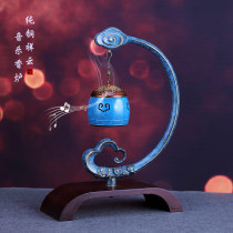 Pure copper incense burner incense smoker home indoor incense burner antique Zen bluetooth music sandalwood burner ornaments