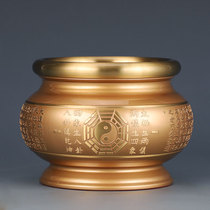 Taiwanese pure copper incense burner household indoor incense burner worshiping Taoist gossip incense burner wire incense burner sandalwood burner decoration