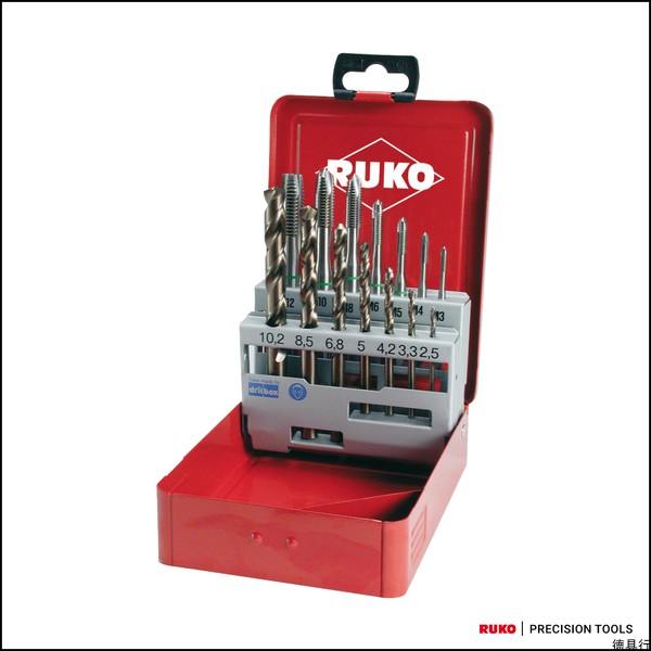 Germany imports RUKO Ruike tap drill set 14 pieces machine tap HSS CO 5 254051