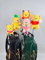 Cute Pooh Golf Driver Cover Golf Hat Cover Golf Club Cover
