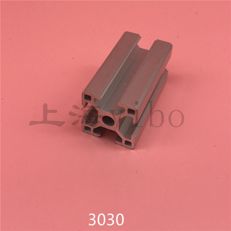 3030 European standard aluminum extrusion material aluminum square tube can be slotted on four sides, aluminum extrusion material can be used, three-way accessories display brand aluminum shelf