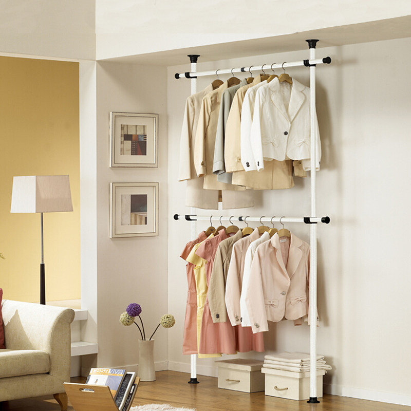 Drapery Hanger Floor To Ceiling Bedroom Open Simple Cloakroom
