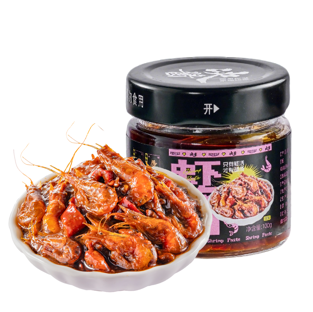 决酱鲜虾酱小瓶装拌饭酱即食虾子酱炒菜神器虾米下饭菜拌面酱辣酱