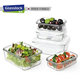 Glasslock Korean tempered glass crisper microwaveable ອາຫານທ່ຽງກ່ອງຕູ້ເຢັນເກັບຮັກສາຫຼາຍຊຸດ