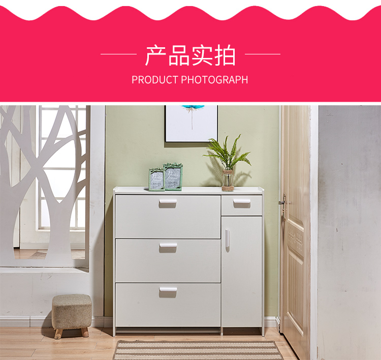 giày trẻ đỉnh mỏng ra khỏi tủ phòng khách lắp ráp dễ dàng cửa lối vào của đa chức năng hiện đại căn hộ nhỏ tối giản - Buồng tủ 4 cánh