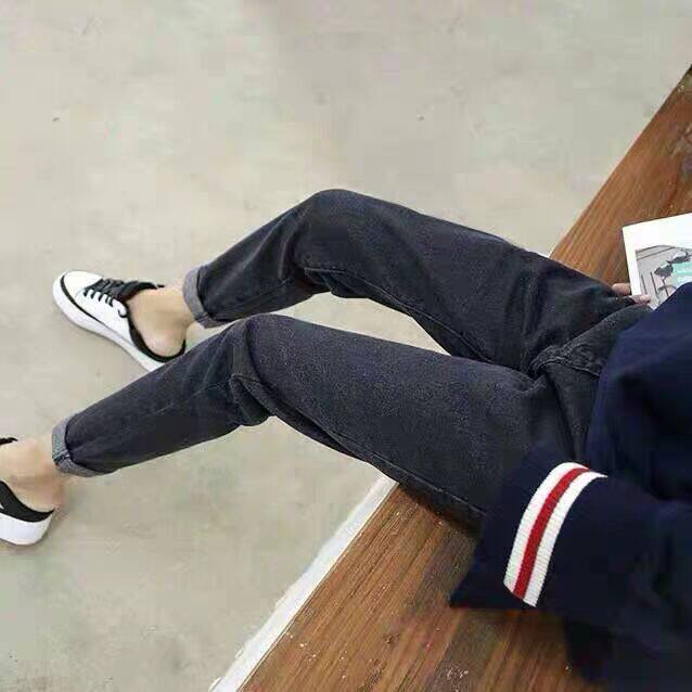 Pregnant Woman Cowboy Harynn Pants Spring Autumn Season 2020 New Tidal Moms Loose Casual Outside Wear Robe Old Daddy Pants Long Pants