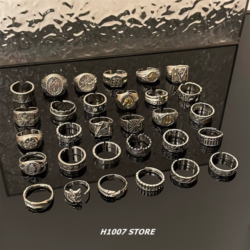 Небольшое дизайнерское кольцо в стиле хип-хоп, 2024 года, на указательный палец