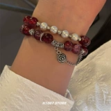 Небольшой дизайнерский портативный браслет из бисера для влюбленных, китайский стиль, 2024 года