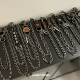 Новые ретро-винтажные брюки-цепочки в американском стиле для мужчин, поясная цепочка нишевого дизайна для женщин, цепочка джинсовых комбинезонов в стиле хип-хоп