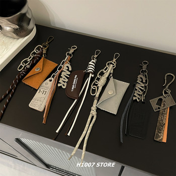 New letter hanging rope men's trouser chain women's hip-hop style niche design jeans overalls hanging chain bag hanging