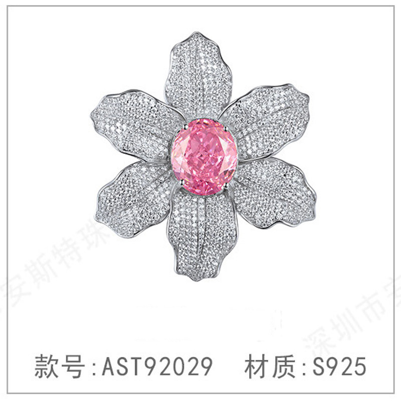 Brooch ring earring brooch women's high-end design exquisite brooch cheongsam collar pin pin suit accessories