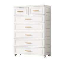 Nafenai drawer-type storage cabinet plastic household storage box childrens wardrobe snack clothes cabinet storage cabinet