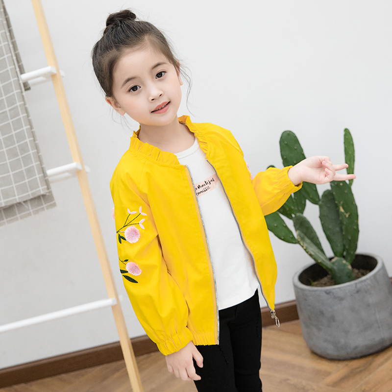 Girlspring áo 2020 mới phiên bản Hàn Quốc của mô hình thủy triều trong những đứa trẻ lớn mùa xuân mùa thu ròng cô gái đỏ không khí hàng đầu cho trẻ em