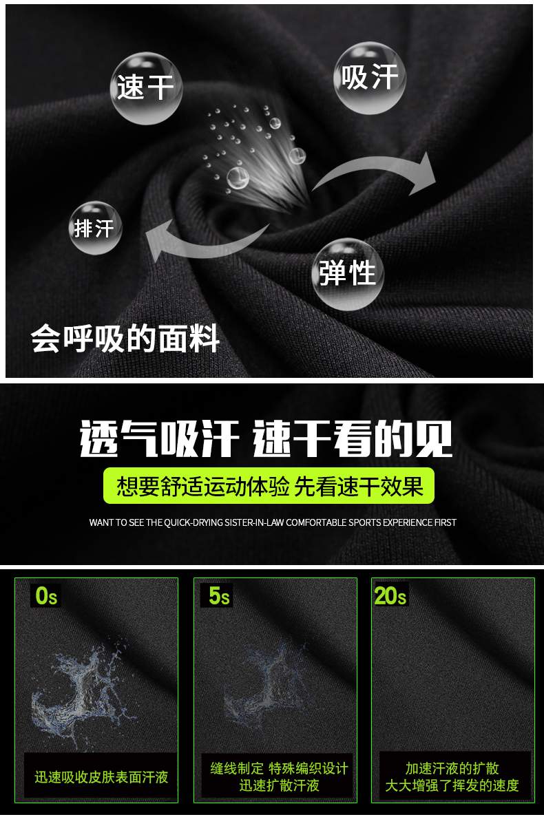 Quần thể dục quần bó nam thể thao quần áo nhanh khô ngọn quần áo tập chạy bộ cơ bắp anh em và chó - Quần áo tập thể hình