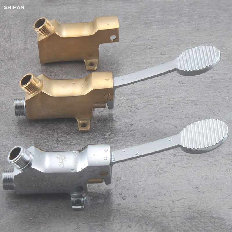 Hospital all-copper foot valve, all-copper foot valve switch, medical foot-operated faucet, foot-operated faucet