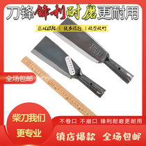 Chopping wood knife Chopping tree broken bamboo knife Straight knife Mowing knife Agricultural manganese steel knife machete outdoor pathfinder tool Household firewood