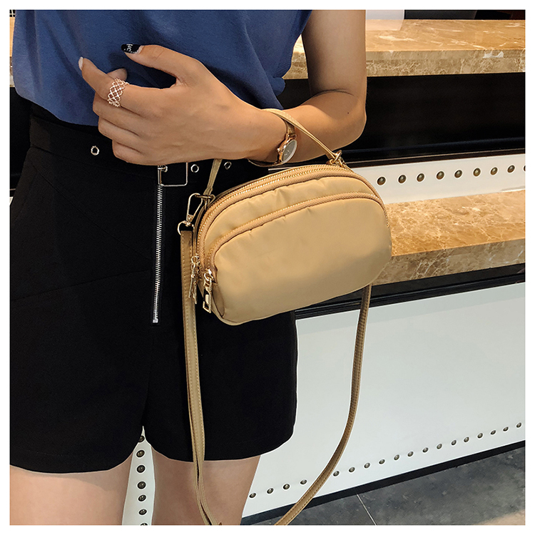 Túi xách nữ 2018 hè mới phiên bản Hàn Quốc của nylon hoang dã Oxford vải chéo vai túi nhỏ thời trang túi xách nữ túi da nữ