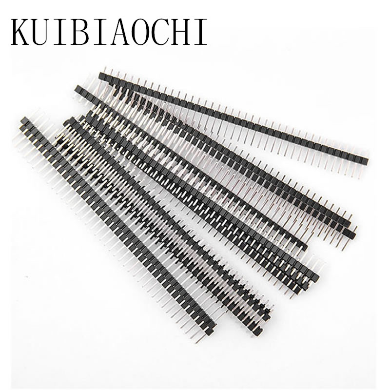 1*40P single row pin needle length 11 2 single row straight pin small black clamp 2 54mm pitch iron 10