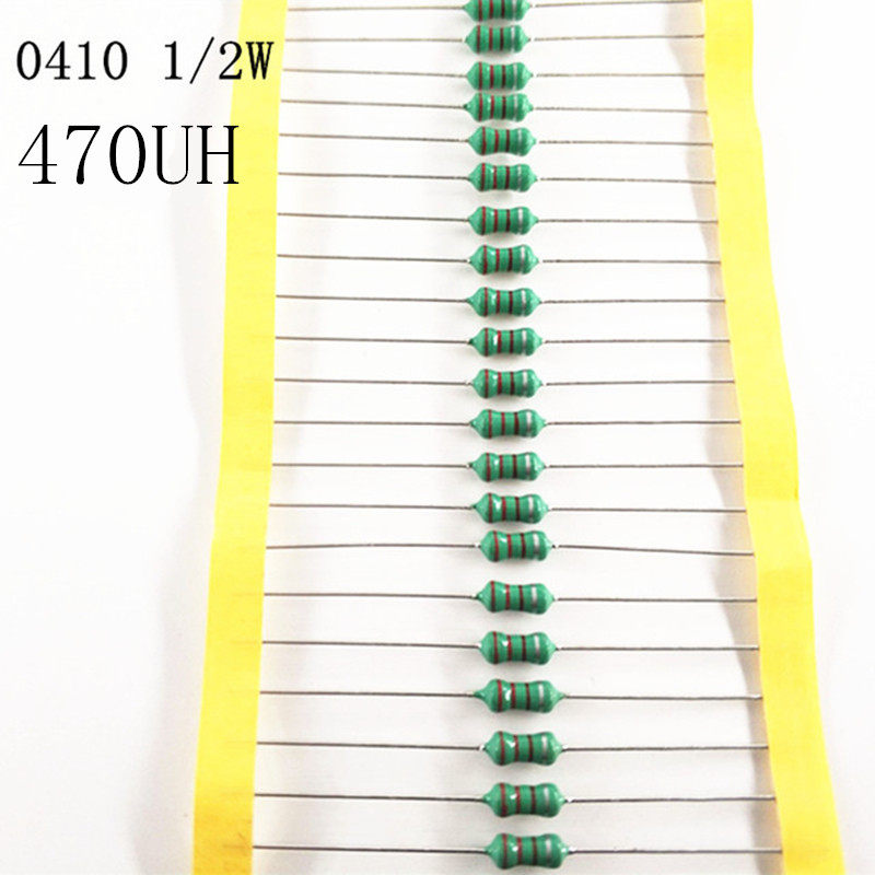 0410 straight insert inductance 1 2W color ring inductance 0410 470UH 50 AL0410-471K 