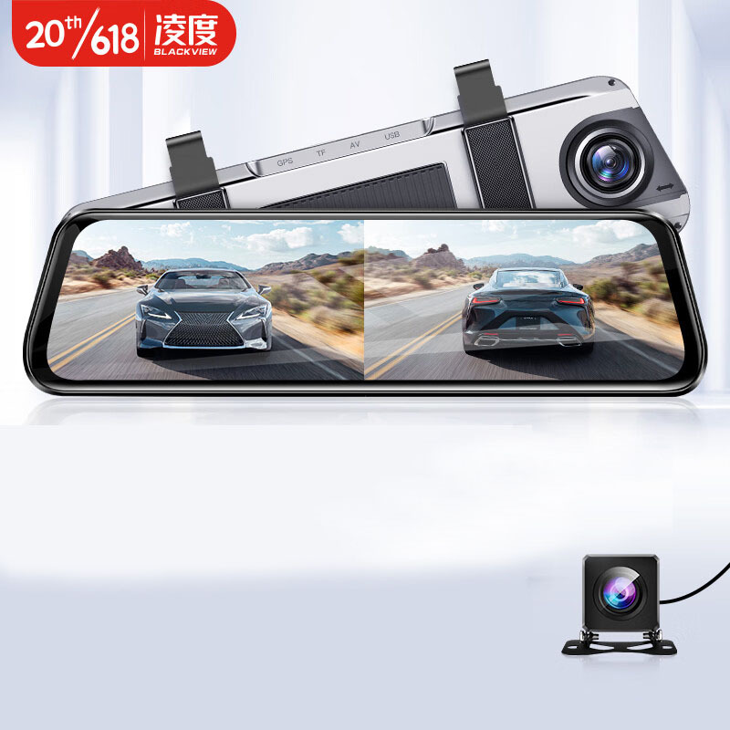 Blackview Hs880B Max Driving Recorder Mobile App High-Definition Night Vision Streaming Rearview Mirror