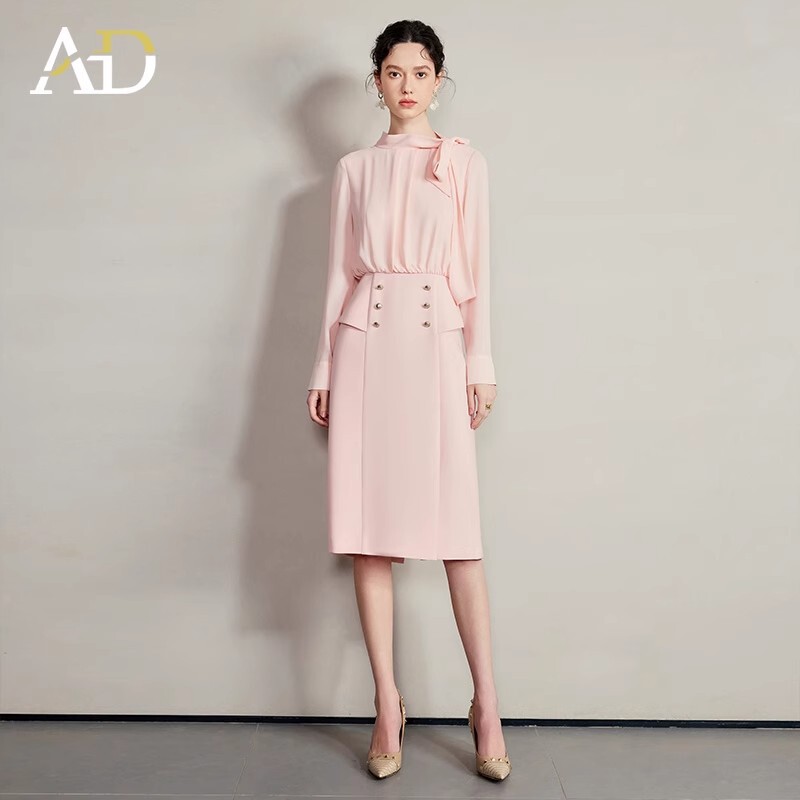 Wholesale Group Purchase of High-End Professional Dresses for Women, High-End Shirts with Patchwork Suit Skirts, Faux Two-Piece Sets Wholesale Group Purchase of High-End Professional Dresses for Women, High-End Shirts with Patchwork Suit Skirts, Faux Two-Piece Sets