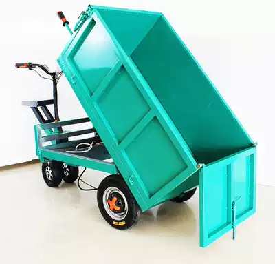Electric trolley tipping bucket Agricultural ash truck truck truck three-wheeled small tipping bucket breeding vehicle Kung Fu Long