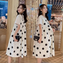 Pregnancy Woman Dress Spring Summer Dress Dress 2020 Fashion Summer Tide Moms Summer Dresses Blouses Loose long dress