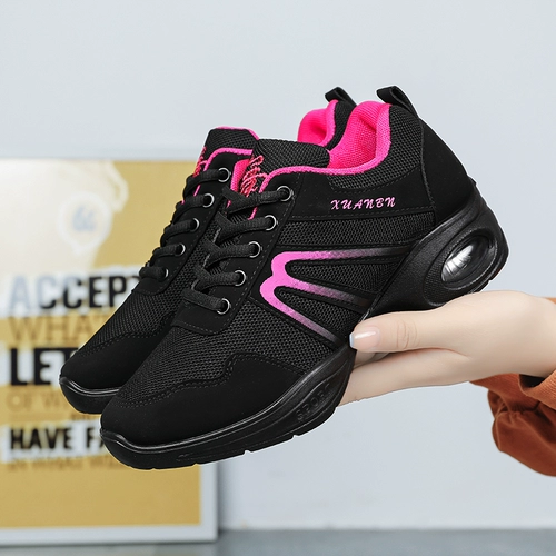 Слипоны для матери на платформе, дышащая танцующая спортивная обувь, против усталых ног