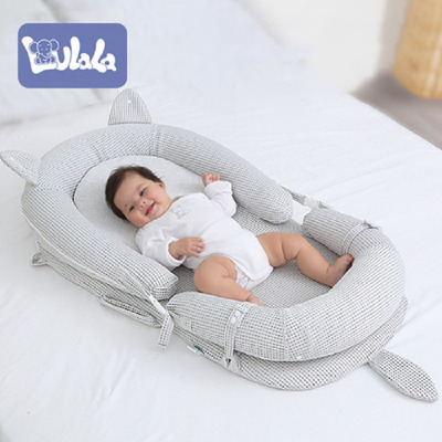 噜啦啦仿生床中床宝宝新生婴儿防压惊跳吐奶夏季便携式子宫床上床