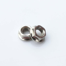 Flange nut nickel plated white zinc M5 M6 M8 stainless steel flange nut