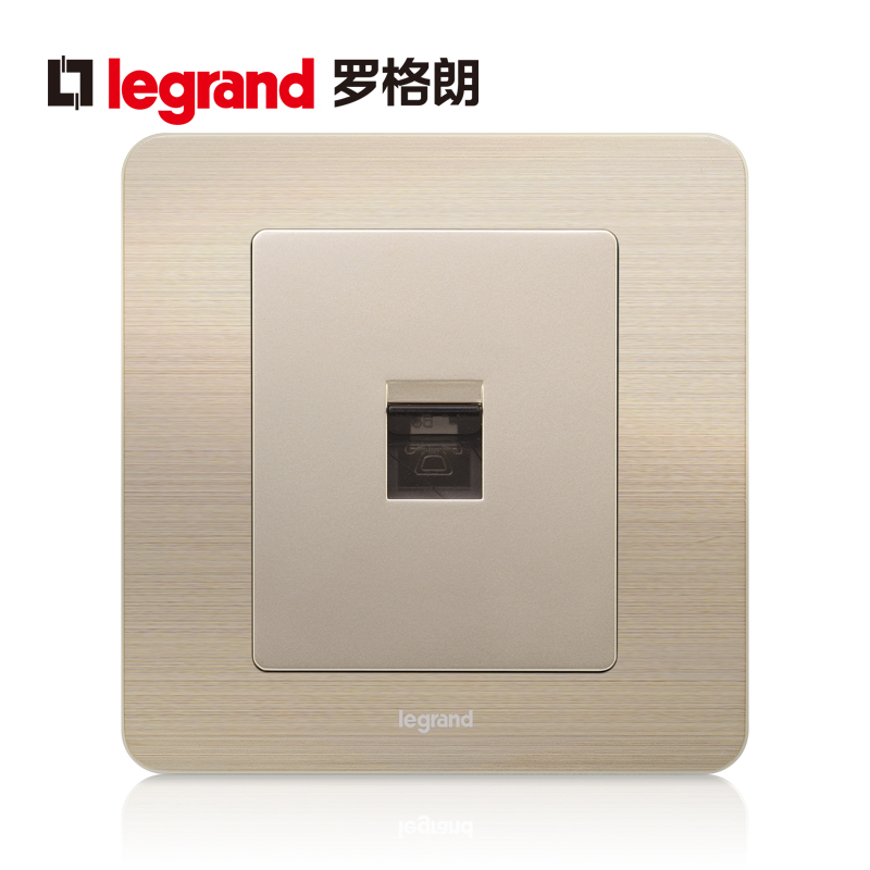 tcl rogange switch socket panel comfort fine gold print a single phone voice strong signal power supply 86 type