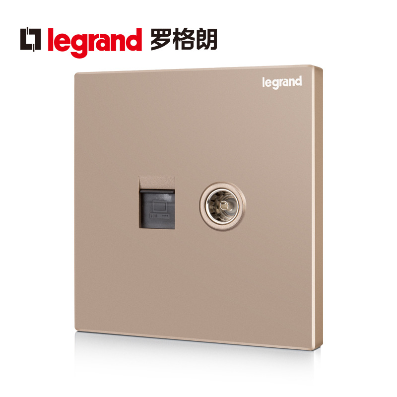 TCL Roglang K8 Rose Gold Computer TV Outlet Internet Cable TV Panel Type 86