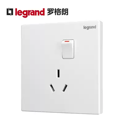 TCL Legrand open three-hole 16A socket Type 86 Shi Dian series Magnolia white 16a three-hole with switch socket
