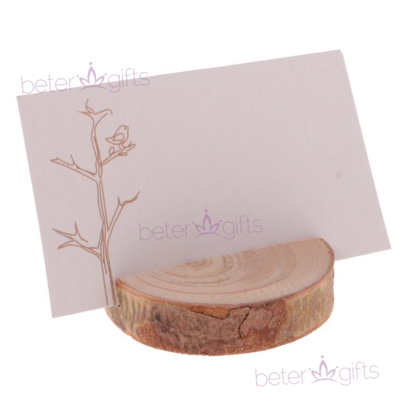 DIY Wedding party Decor Natural Wood Place card Holder ZH042