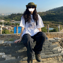 Dongri is a curly dumpling platter white short-sleeved t-shirt womens 2021 new loose casual round-neck top