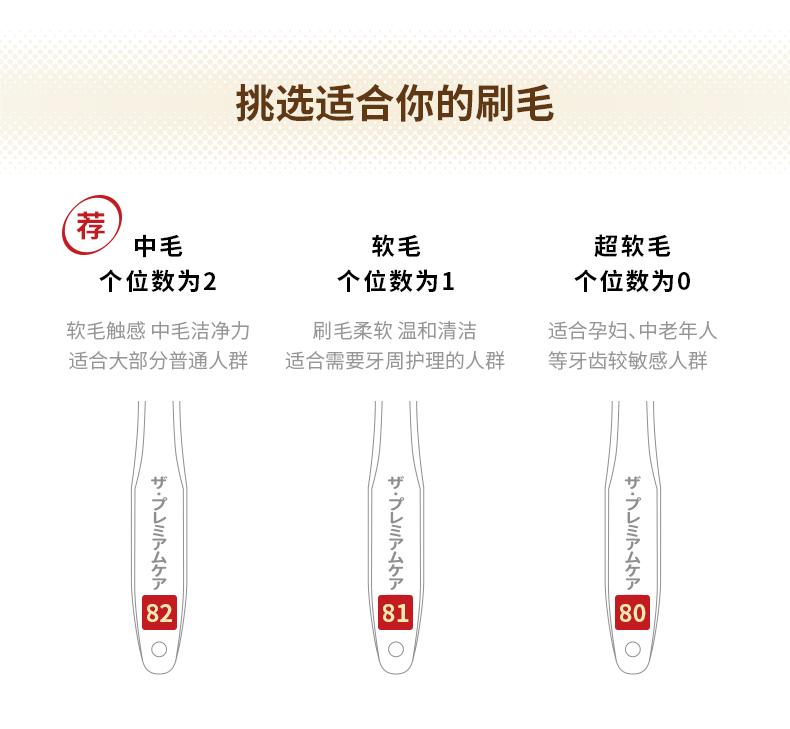 日本进口 EBISU 第2代升级款 65孔8列组合牙刷 三层植毛 4只 图11