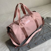 Dry Wet Separation Fitness Bag Mesh Red Travel Bag Women Travel Bag Luggage Bag Mens Hand Light Tide Short Nylon