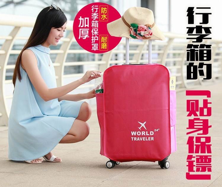 Hộp chống hành lý Vải Oxford bảo vệ du lịch bảo vệ du lịch bảo vệ xách tay vải canvas túi chống thấm túi mềm hộp hành lý - Phụ kiện hành lý thay tay kéo vali