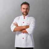 Шеф-повара Рабочая одежда мужская летняя летняя дышащая кухонная ресторан в ресторане с короткими рукавами.