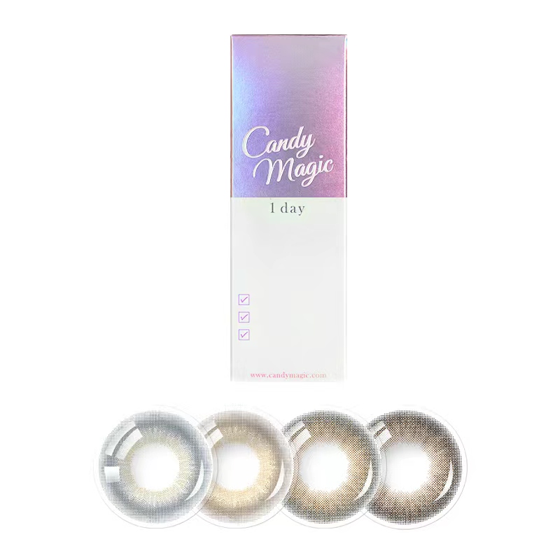 candymagic美瞳日抛10片自然款素颜14.5大直径近视隐形眼镜旗舰店