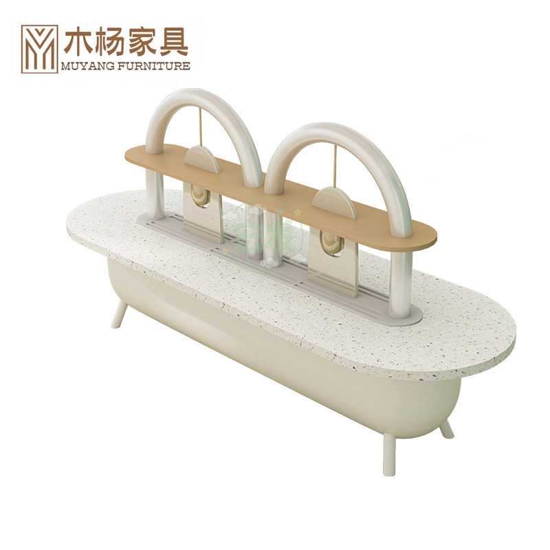 Children's Creative Tables and Chairs for Sales Offices, Model Rooms, Early Education, Irregular-Shaped Tables, Handmade Reading Tables, Elevated Play and Painting Tables