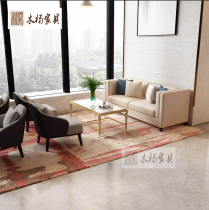 Sales Office Modern Chinese sofa Zen living room simple integrated sofa Villa model room whole house furniture